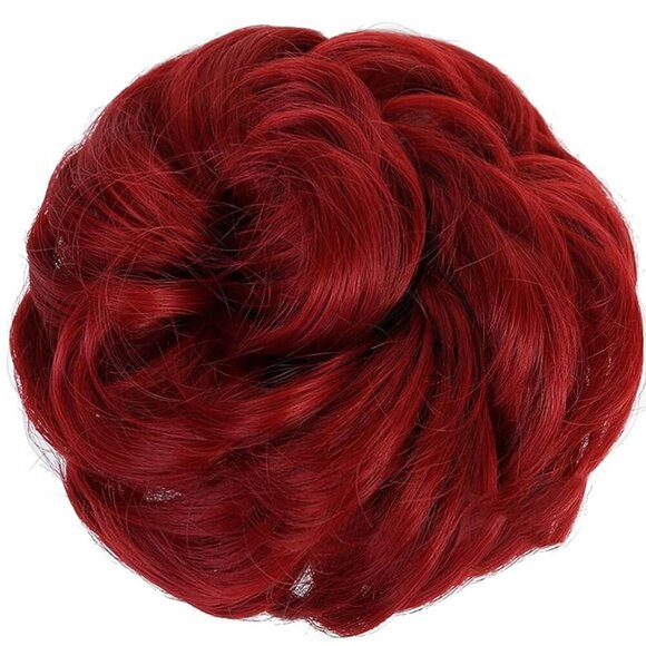 Accessories - Messy Hair Bun Hair Piece Human Hair Curly Wavy Large for Women Style Accessory